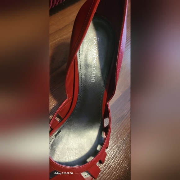 Enzo Angiolini red woman's shoes gently used - Picture 3 of 3